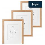 Natural Oak 8x10 Photo Frame Set of 3
