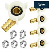 1/2' PEX Swivel Elbow Faucet Connector 5-Pk