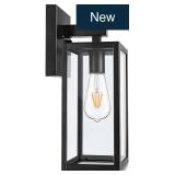MAXvolador Outdoor Wall Light, Black, 12.95'H