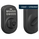 Schlage Plymouth Keypad Deadbolt Lock Matte Black