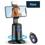 Auto Face Tracking Tripod Black 360° Smart Stand