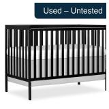 Dream On Me Synergy 5-in-1 Crib, Black 50 lb