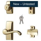 Ideal Security GL Door Lever Set 4-Pc Bright Brass