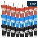 Rtteri 12-Pk 24oz World's Best Dad Cups w/ Straws