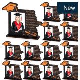 Qunclay 12 Pcs Graduation Picture Frame Wooden