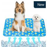 Summer Pet Cooling Mat L - Dark Blue Lemon