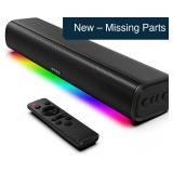Rythflo 60W Sound Bar 16' Bluetooth, Dynamic Light