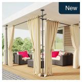 SUNALLY Room Divider Rod 28-140in Black Adjustable