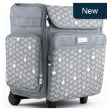 Everything Mary Rolling Scrapbook Tote - Grey Dots