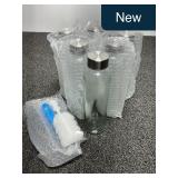 Glass Water Bottles Set of 6
