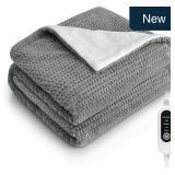 Heated Blanket Electric Throw Blanket with 5 Heat