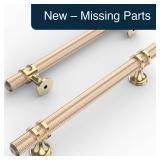 Amerdeco 6 Pack Knurled Gold Cabinet Pulls 5 Inch