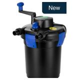 VIVOGROW Bio Pond Filter 13W UV-C 1050 GPH 500 Gal