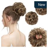 SARLA 2-Pk Wavy Curly Synthetic Hair Buns