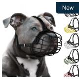 Pitbull Dog Muzzle Wire Basket Black Girth 12in