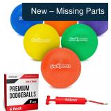 GoSports Inflatable Dodgeballs Set of 6 - 5 Inch