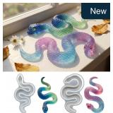 Resin Animal Molds 2Pcs Snake Silicone 3D