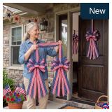 Double-Sided Bow Door Decoration - 13.78x11.81