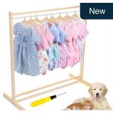 Estune Pet Garment Rack w/ 12 Hangers, 60cm