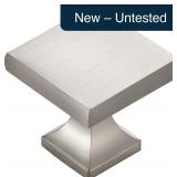 5-Pk Brushed Nickel Cabinet Knobs 1.1' Dia
