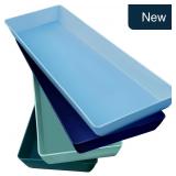 US Acrylic Coastal Serving Trays Set of 4 15' x 5'