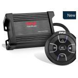 Pyle Waterproof Bluetooth 2-Ch Amp 600W Black