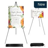 JEAWIWI 2-Pk 66-Inch Black Adjustable Easels
