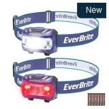 EverBrite 2-Pk Kids Headlamp, 5 Modes, Purple