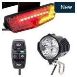 EBike Light Kit: 400 Lumen Headlight, Taillight
