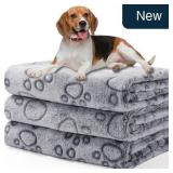 Luciphia Dog Blanket 3 Pack, Soft Cozy Fleece