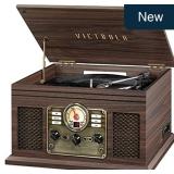 Victrola Quincy 6-in-1 Bluetooth Player - Espresso