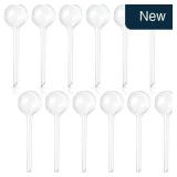 Pynqdfu 12-Pk Large Self-Watering Bulbs, Clear
