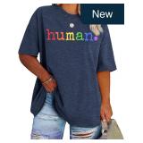 Plus Size Rainbow Graphic Tee Pride Shirt