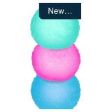 3pcs Textured Stress Balls Fidget Toys