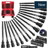 Nut Driver Bit Set 31-Pc Magnetic Hex 1/4' Drive
