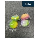 Dumpling Squishies 4-Pk Glitter Stress Balls