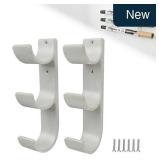 Triple Fly Rod Tube Holder, Large, White