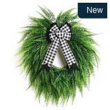 Wreaths for Front Door,22' Spring Summer Greenery