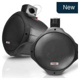 Pyle 8' Marine Speakers 300W IP-44 2-Way Black