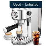 atatix Espresso Machine with Milk Frother, 20 Bar