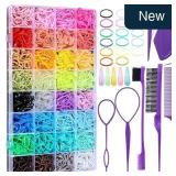 Auroray 32 Colors Small Hair Rubber Bands with 16