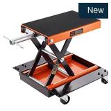 VEVOR Motorcycle Lift 1100lbs Scissor Jack Dolly