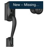 SCHLAGE Georgian Handleset Matte Black