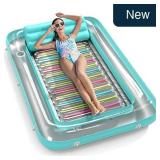 Jasonwell 4-in-1 Inflatable Tanning Pool Float