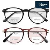 2 Pack Round Bifocal Reading Glasses for Women