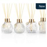 4-Pc Reed Diffuser Set Gold Decor 3.5-4.2oz