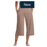 TARSE Women's Casual Yoga Capris High Waist