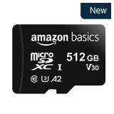 Amazon Basics 512GB microSDXC U3 A2 Card w