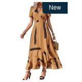 PRETTYGARDEN Women's Boho Floral Summer Maxi