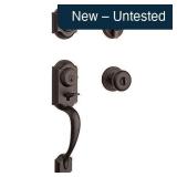 Kwikset Montara Handle & Deadbolt Set, Bronze